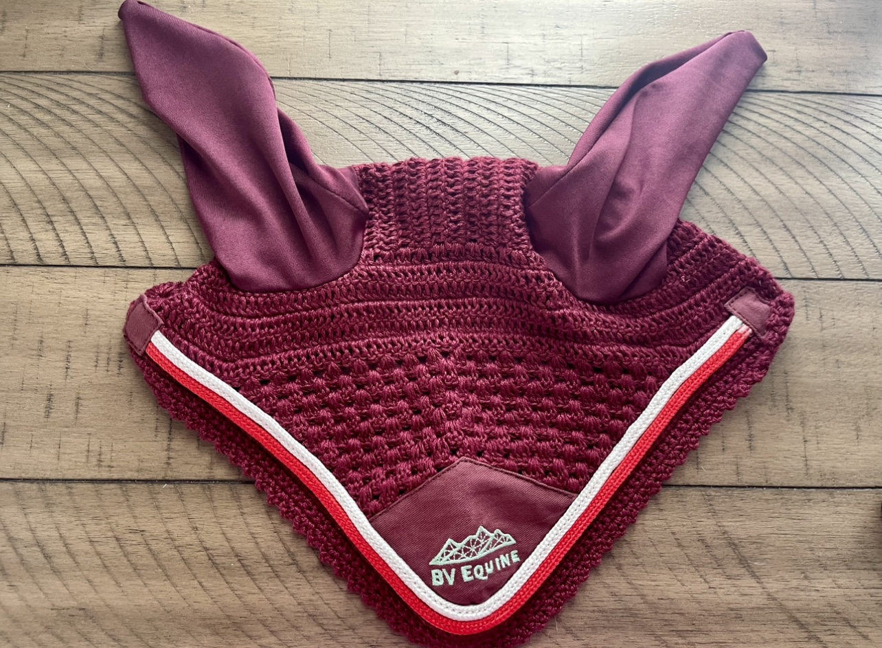 Burgundy Ear Bonnnets